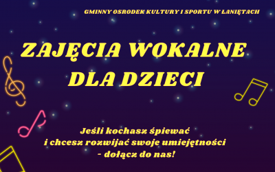 UWAGA!!! ZAPRASZAMY NA ZAJĘCIA WOKALNE DLA DZIECI I MŁODZIEŻY!